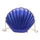 thumbnail image 5 of Bolso bandolera con forma de concha para mujer, monedero con cremallera, mini bolso cruzado de moda azul, 5 of 9