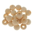 thumbnail image 4 of 20pcs Natural Wood Beads Unfinished DIY Jewelry Making Findings Crafts 25mm, 4 of 6