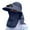 Navy, variant on Wo-Fusoul Solar Fan Hat for Women, Adjustable Sun Protection Hat with Neck Cover, Outdoor Cooling Cap for Fishing and Gardening, Breathable Mesh Design with Long-Lasting Shading
