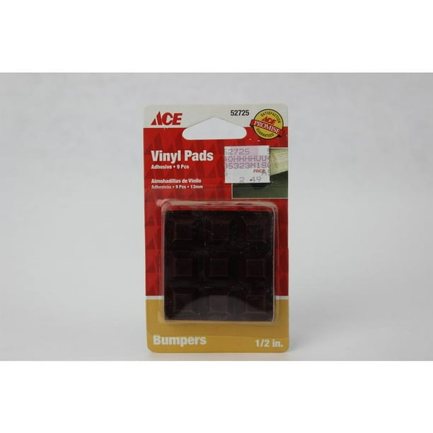 12 Pc 1 2 Brown Vinyl Bumper Pads Ace 52725 082901527251 Com 12 Pc 1 2 Brown Vinyl Bumper Pads Ace, Cabinet Door Bumpers Ace Hardware