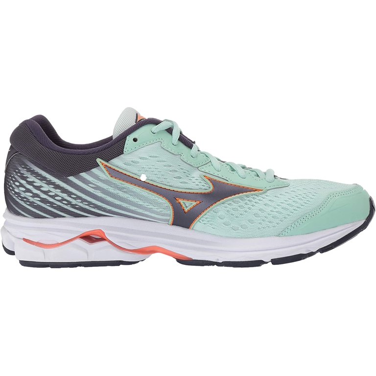 Mizuno Women's Wave Rider 22 Running Shoe, Size 12, Misty Jade-Graphite  (429G) 