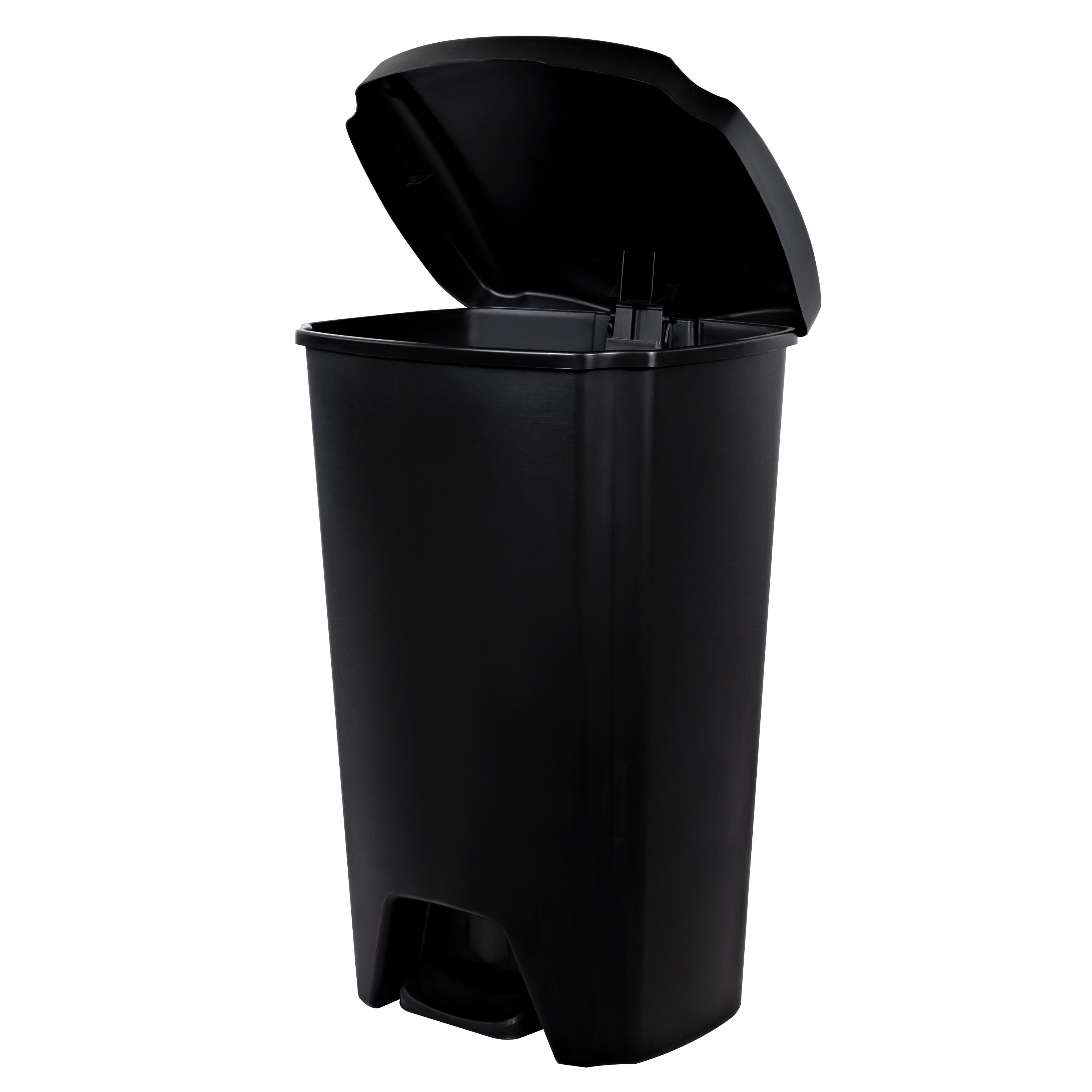 Hefty 12.1-Gallon Kitchen Step Trash Can, Black photo 4