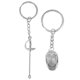 thumbnail image 1 of 2pcs Fencing Keychains Pendant Fencing Sport Fans Gifts Metal Key Chain Pendants for Fencer, 1 of 4