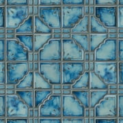 SomerTile FKOMB21 Moonlight Diva Porcelain Floor and Wall Tile, 11.75 x 11.75, Blue