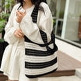 thumbnail image 4 of Bolso Mano Tejido Ganchillo Color Contrastante para Mujer, 4 of 9