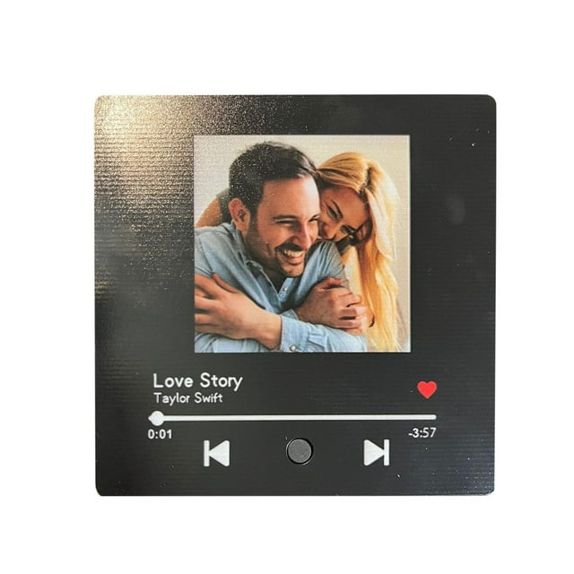 Music Album Fridge Magnet Music Player with Photo Song Album Cover Unique Magnet for Refrigerator for Couples Music Lovers Home