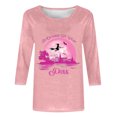 thumbnail image 4 of Vetsdori Ladies Three Quarter Sleeve Tops Plus Size Pullover Tunic Dressy Trendy Summer,Crew Neck T-Shirts for Womens Graphic, 4 of 4