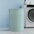 thumbnail image 5 of Foldable Minimalist Striped Laundry Basket Multi Use Collapsible Storage Organizer for Bathroom Bedroom Toy Clothes Home 1 Pack, 5 of 9