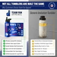 thumbnail image 2 of Botella de Agua Aislada 34oz New York Giants - Team Fan Apparel, 2 of 4
