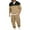 01 Khaki, variant on YueHuiYing Men's Hooded Athletic Tracksuit Sweatsuit Long Sleeve Full-Zip Jogging Sweatpants 2 Piece Patchwork Sportsuits