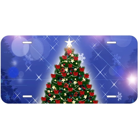 Christmas Tree Novelty Car Auto License Plate