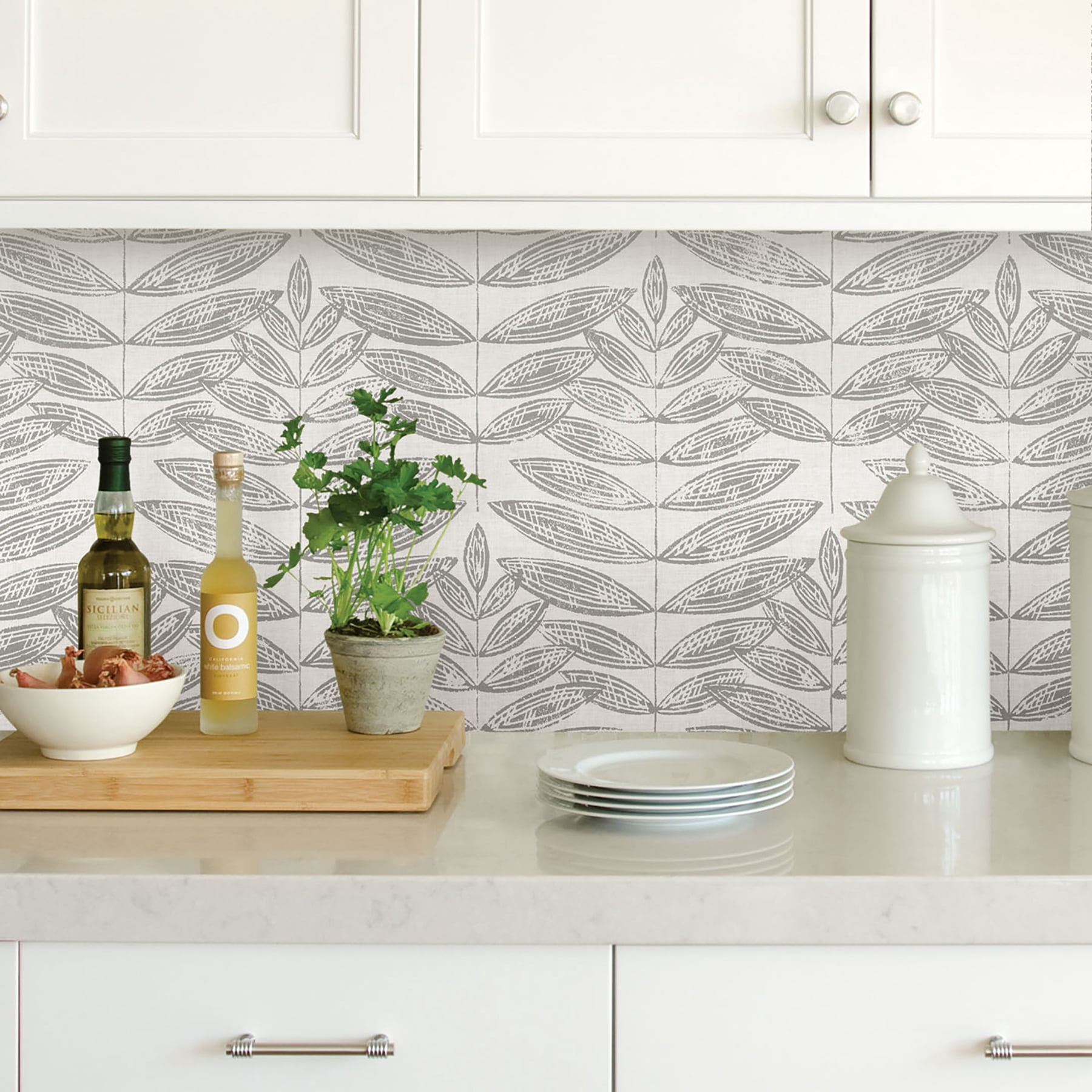 NuWallpaper Terrain Vinyl Peel And Stick Wallpaper, 216-in by 20.5-in, 30.75 sq. ft.
