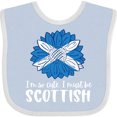 thumbnail image 3 of Inktastic I'm So Cute, I Must Be Scottish Sunflower Boys or Girls Baby Bib, 3 of 4