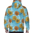 thumbnail image 3 of Bingfone Sunflowers Men's Drawstring Hoodie Long Sleeve Pocket Sweatshirts-XX-Large, 3 of 6