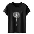 thumbnail image 5 of Fashion Saving LiMoi Womens Clothing Under 10 Dollars Womens Short Sleeve Tops T Shirts Fitted Printed Tshirts Plus Size Tee Shirts My Items, 5 of 6