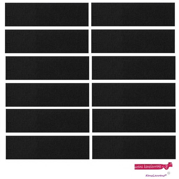 Kenz Laurenz Sweatbands 12 Terry Cotton Sports Headbands Sweat Absorbing Head Bands Black