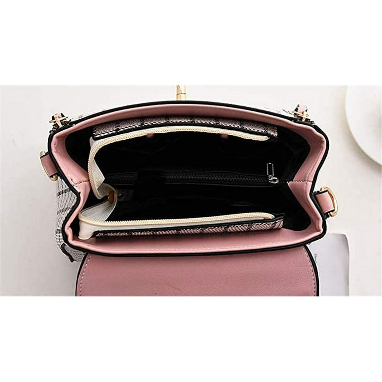 Fashion Shoulder Bag Women's Stitching Handbag Checked Space
