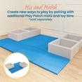 thumbnail image 5 of ECR4Kids SoftZone Play Patch Activity Mat Squares, French Blue, 4-Pack, 5 of 9