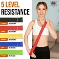 thumbnail image 3 of Lifelink 5 Piece Resistance Bands Set for Exercise Pilates Yoga and Physical Therapy Natural Latex with Carry Bag, 3 of 5