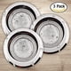thumbnail image 3 of Juego de colador de acero inoxidable de 3 piezas: ideal para ducha, lavabo y bañera, 11,5 cm de diámetro. Accesorios de cocina de primera calidad., 3 of 7