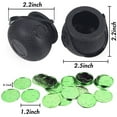 thumbnail image 3 of NookHiveSt. Patrick's Day Party Decor Set - Plastic Gold Shamrock Coins, Witch Candy Jar, Treasure Game Favors, 3-Leaf Clover Themed Decoration, 3 of 5