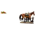 thumbnail image 1 of Estatua de José a caballo de resina, figura decorativa de escritorio, escultura de José durmiente, estante de mesa, adorno de arte para coche de ofici, 1 of 8
