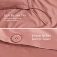 thumbnail image 3 of Bare Home Organic Cotton Duvet Cover Set - 400 Thread Count - Sateen Weave - King, Dusty Rose, 3-Pieces, 3 of 10