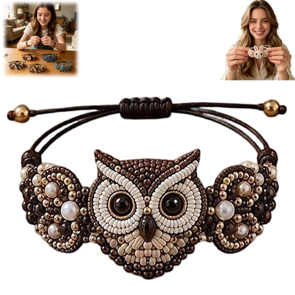 DIY Beaded Bracelet Making Kit,Animals Beading Kits for Adults,Beginner-Friendly Bead Bracelet Making Kit,DIY Arts and Crafts Birthday Gifts