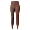 thumbnail image 3 of Akiihool Yoga Work Pants High Waisted Leggings for Women - Buttery Soft Workout Running Yoga Pants (Brown,M), 3 of 5