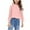 Pink1, variant on Qingpeng Girls Long Sleeve Crew Neck Pullover Top Kids Soft Lightweight Blouse Top
