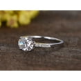 thumbnail image 5 of HeartsAndYou 1.5ct Oval Cut Moissanite Engagement Ring for Women 18k White Gold Over Silver Unique Solitaire, 5 of 8