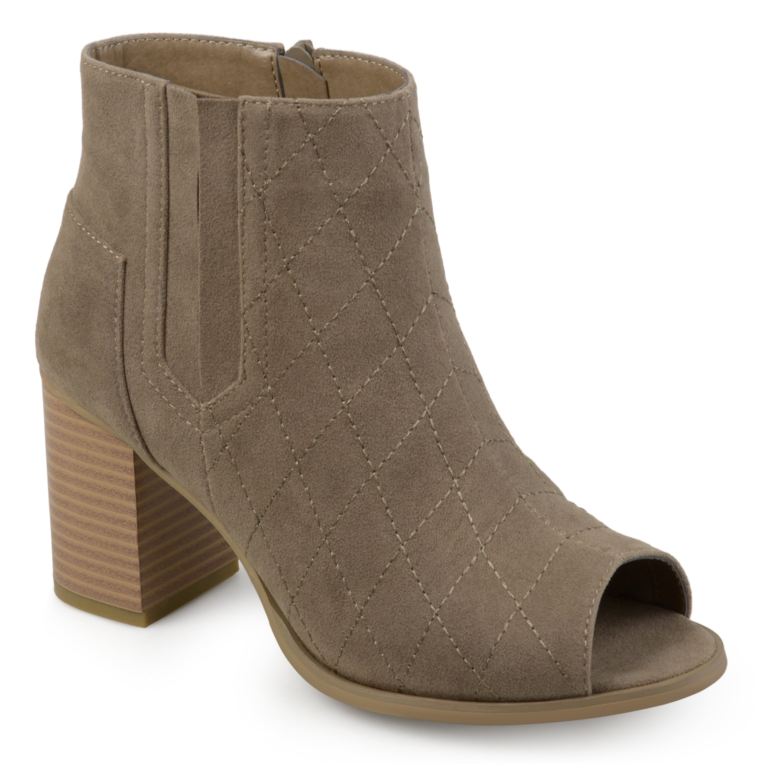 womens stacked heel boots