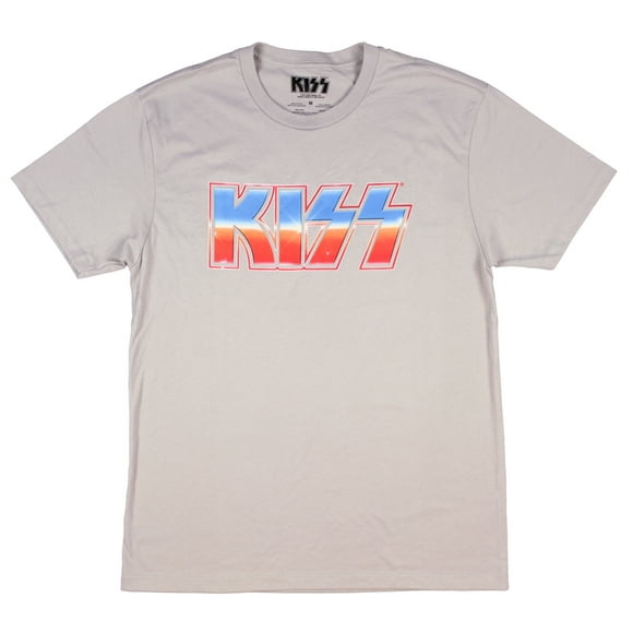 KISS Junior's Colorful Band Logo Boyfriend T-Shirt, Medium