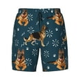 thumbnail image 4 of Lsque Mens Swim Trunks German Shepherd Dog Pattern - Bathing Suit Compression Liner - Beach Swim Shorts Swimwear - (S-3XL) - Stretch Quick Dry -3X-Large, 4 of 9