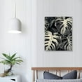 thumbnail image 4 of ONETECH  Black and White Tropical Palm Leaves Picture Decorative Wall Art Canvas Print with Painted Gold  Artwork for Bathroom Bedroom Wall Decor, 4 of 5