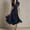 Blue, variant on Cocktail Dresses for Women Elegant A-Line Formal Dress Fashion V Neck Short Sleeves Dress Wedding Guest Dresses S