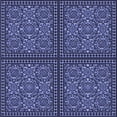 thumbnail image 1 of Ahgly Company Machine Washable Indoor Square Transitional Blue Area Rugs, 5' Square, 1 of 7