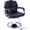 Black 40, variant on Heavy Duty Hydraulic Barber Chair for Barbershop Salon, Extra Wide PU Leather Reclining Spa Chair with Base, 32.3L x 26W x 41.7H inches Black