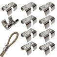 thumbnail image 1 of NNNJunhua Abrazaderas de cuerda resistentes de acero inoxidable 304 Abrazaderas de cuerda dobles 2 líneas de clips de metal para cuerda Se adapta a cuerdas torcidas o trenzadas de 14/45 pulgadas (8 mm, 1 of 5