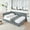 Grey, variant on Full Size Upholstered Tufted Bed Frame, Sofa Bed Frame with Comfortable Backrest and Armrests, Full Size Bed for Bedroom, Living Room,Velvet, Black(80.5''*59''*30.5'')