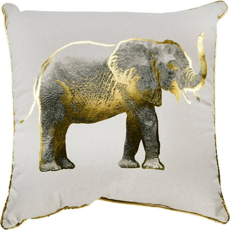 Better Homes Gardens Gold Elephant Decorative Throw Pillow 18