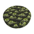 thumbnail image 6 of Uemuo Light Green Excavator Pattern Round Bar Stool Seat Covers Washable Stool Cushion Slipcover Elastic Bar Chair Covers-12 inch, 6 of 7