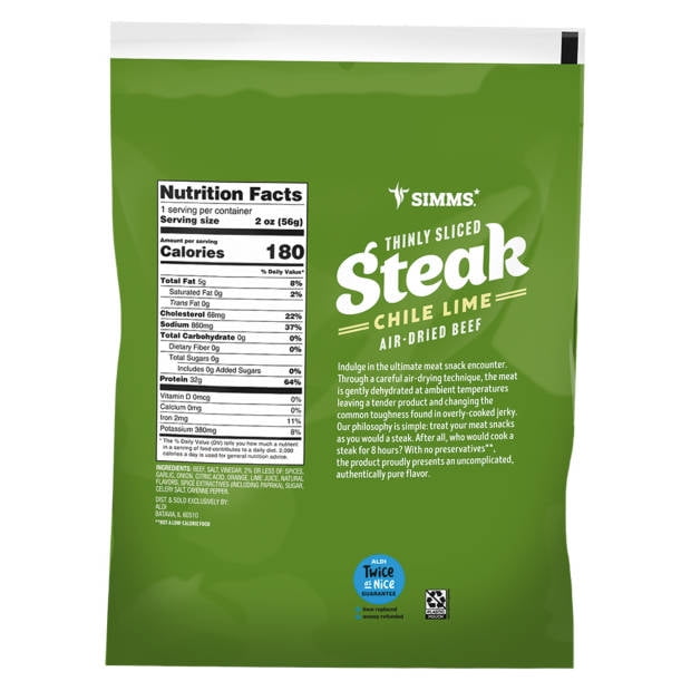 simms beef jerky nutrition