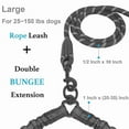 thumbnail image 2 of Double Dog Leash for Two Dogs, 360° Swivel, No-Tangle, Shock Absorbing Bungee, 2 of 7