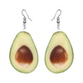 thumbnail image 1 of EeaseMX 1 par de pendientes colgantes de acrílico para mujer, delicados y creativos, color verde (aguacate)., 1 of 7