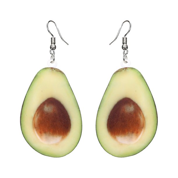 EeaseMX 1 par de pendientes colgantes de acrílico para mujer, delicados y creativos, color verde (aguacate).