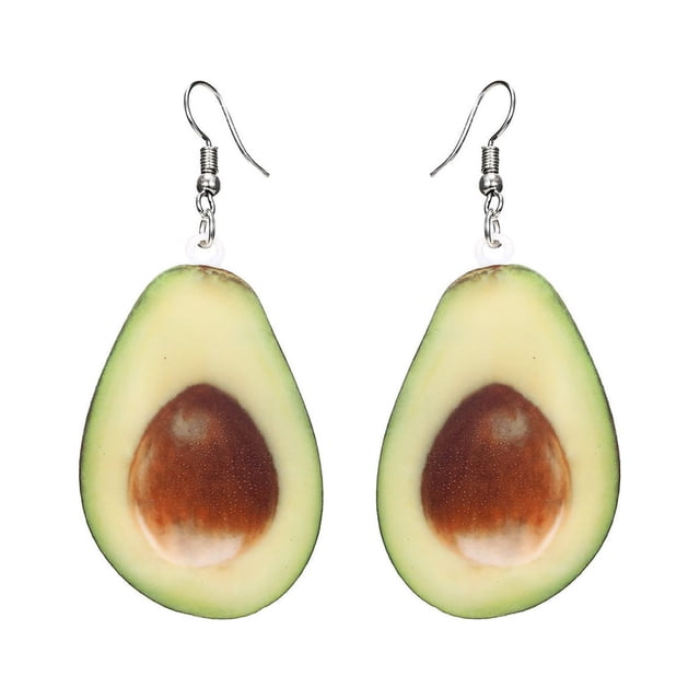 EeaseMX 1 par de pendientes colgantes de acrílico para mujer, delicados y creativos, color verde (aguacate).
