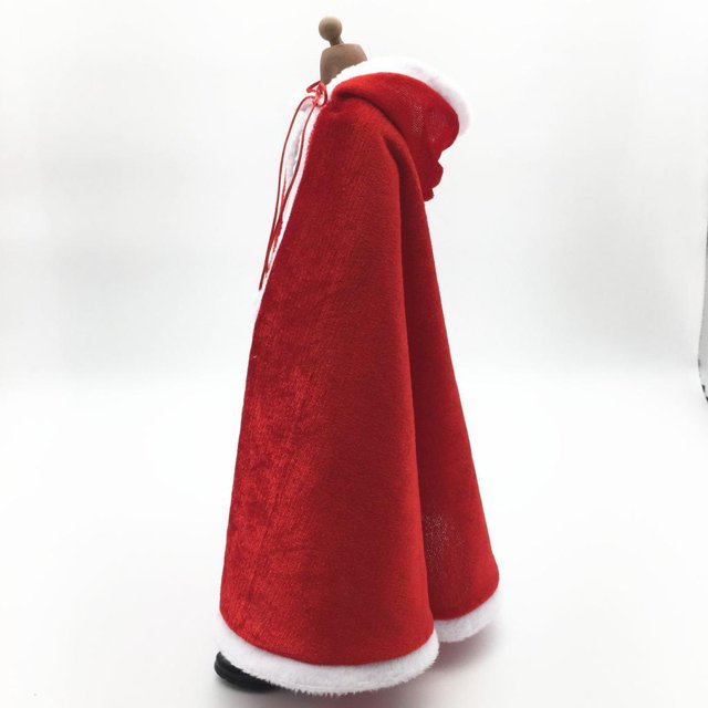 Capa de Navidad perfke Ropa de Capa para Muñeca de Acción 1/6 DIY Juguetes Accesorio Figura de acción Capa de Navidad