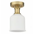 thumbnail image 2 of Z-Lite 733F1-HBR Bryant 6" Wide Semi-Flush Ceiling Fixture - Brass, 2 of 2