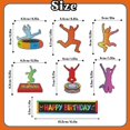 thumbnail image 2 of Cake Topper EQ EvairisQing Rainbow Jump, feliz cumpleaños, 2 of 5